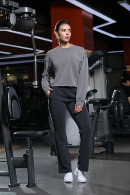 ポーチ付きの女性の高層フラワーパンツ スクワット・プルーフ 電話・フレンドリーデザイン