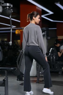 ポーチ付きの女性の高層フラワーパンツ スクワット・プルーフ 電話・フレンドリーデザイン